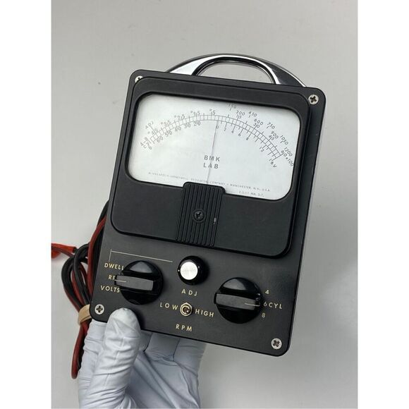 Vintage BMK Lab Auto Tune-up Meter BMK-11 Nice Condition Black Rare EB1906 - Picture 2 of 8
